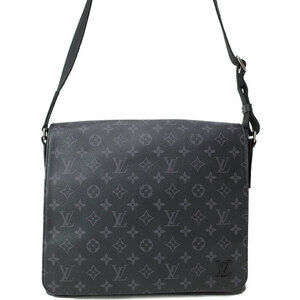Louis Vuitton Monogram Eclipse Black District NM Shoulder Bag